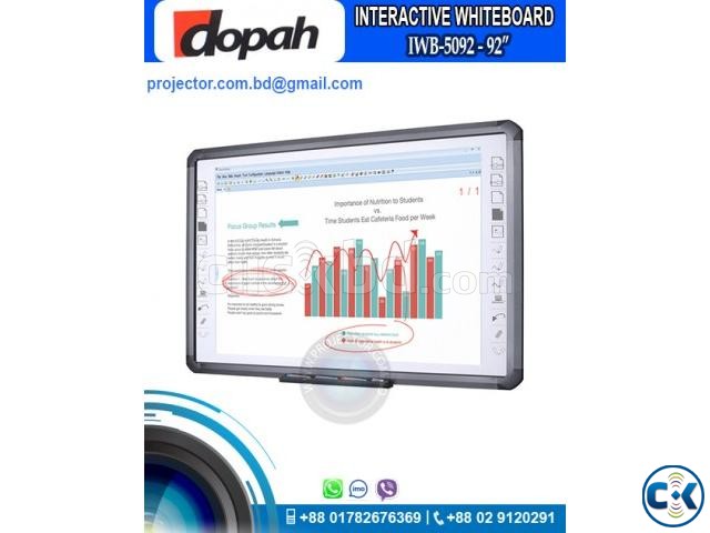 Dopah IWB-5092 92 Digital Interactive White Board large image 0