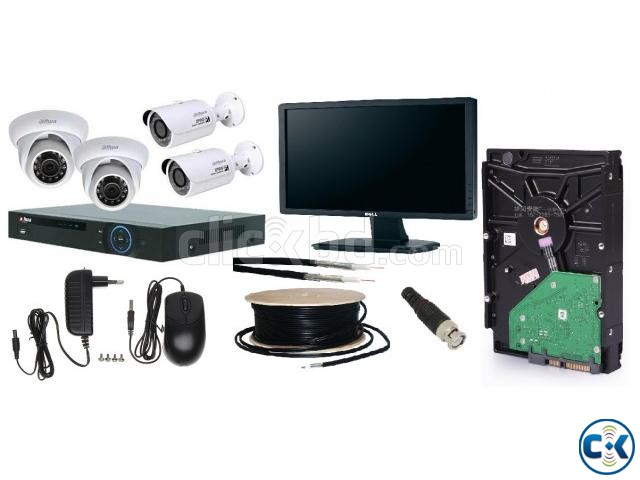 CCTV Camera Setup with 04 PCS Camera large image 0