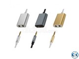 Remax Metal 3.5Mm Male To 2 X 3.5Mm Female Stereo Audio Spli