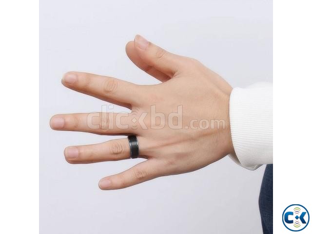 Black Ceramic Finger Ring for Men large image 0