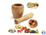 Benecasa Wood Mortar and Pestle