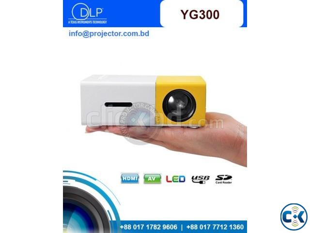 YG-300 LCD Mini Portable LED Projector large image 0