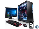 GAMING DESKTOP CORE i3 1TB 4GB 17 LED