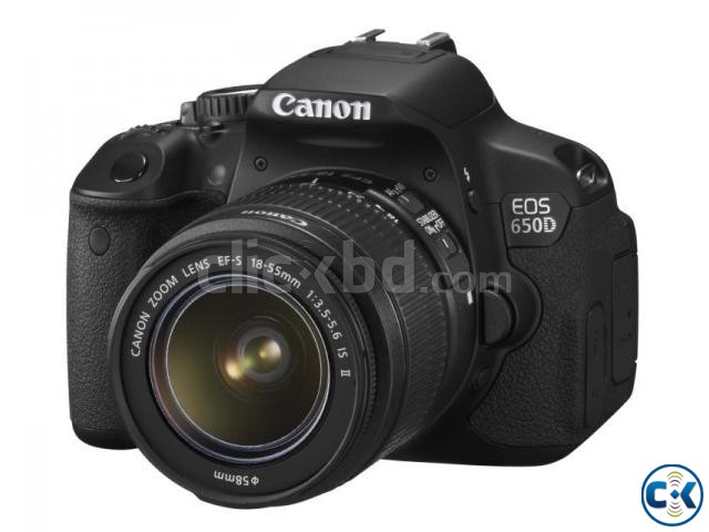 Description Canon EOS 650D digital SLR camera with 18-55 l large image 0