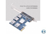 PCI-E 1to 4Ports PCI Express 16X Slot