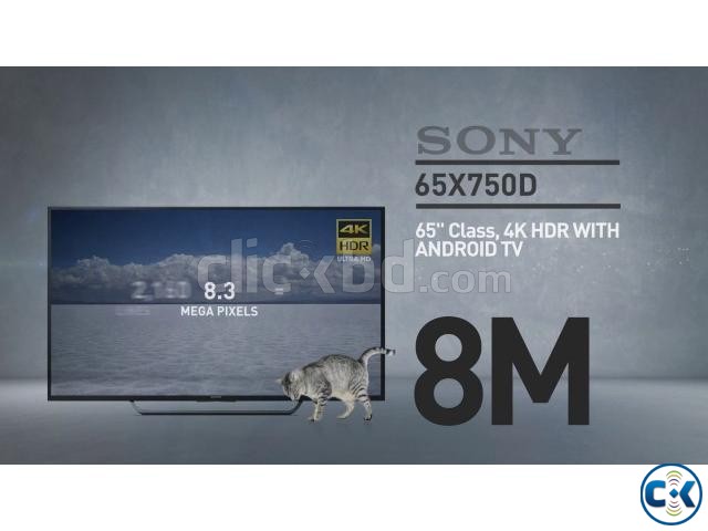 Sony Bravia X7500D 65 Flat 4K UHD Wi-Fi Smart Android TV large image 0