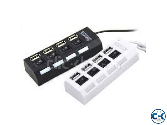 4 Port USB 2.0 HUB ON OFF large image 0