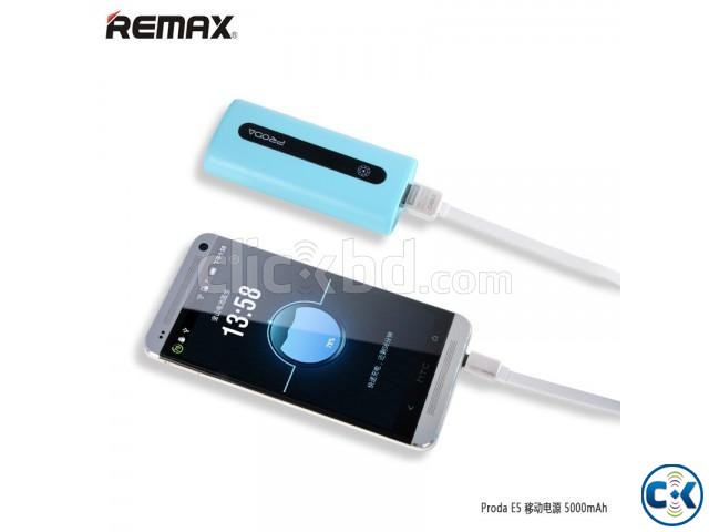 Remax E5 5000mAh Power Bank large image 0