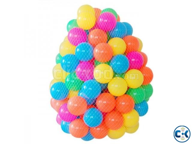 100pcs Plastic Water Pool Ocean Ball Baby Multi-Color large image 0