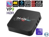 MXRPro 4GB 32GB Android 7.1.1 4K Tv Box HDR VP9 KODI 17.6