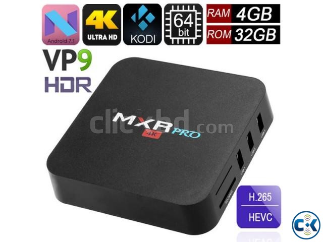 MXRPro 4GB 32GB Android 7.1.1 4K Tv Box HDR VP9 KODI 17.6 large image 0