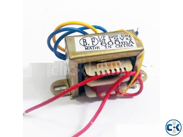 12-0-12 Volt 600mA Transformer large image 0