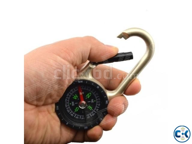 World class Carabiner With Compass Camping Hiking large image 0