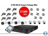 Dahua 8 Pcs CC Camera Package Offer