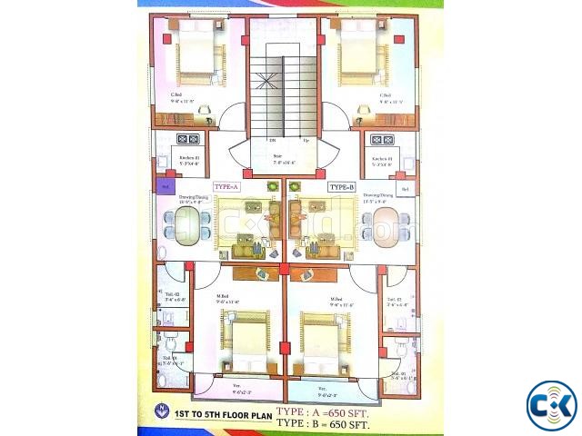 650sft Apartment at Mirpur large image 0