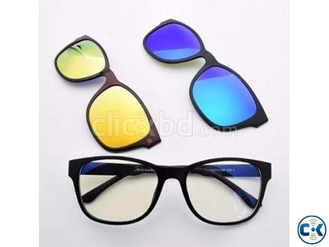 3 in 1 Magic Vision Stylish Sunglass with Night Vision large image 0