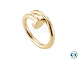 Gold Plated Finger Ring for Men - Golden