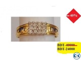 Diamond With Gold Ring 40 OFF
