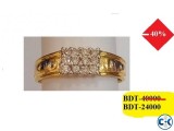 Diamond With Gold Ring 40 OFF