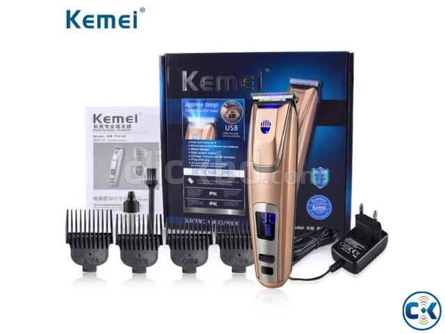 Kemei PG-102 Rechargeable Hair Clipper Trimmer large image 0