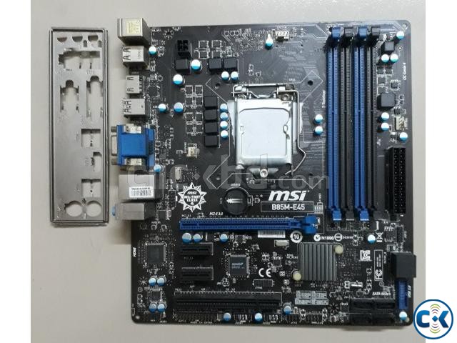 Core i3 i5 i7 Motherboard MSI B85M-E45 large image 0