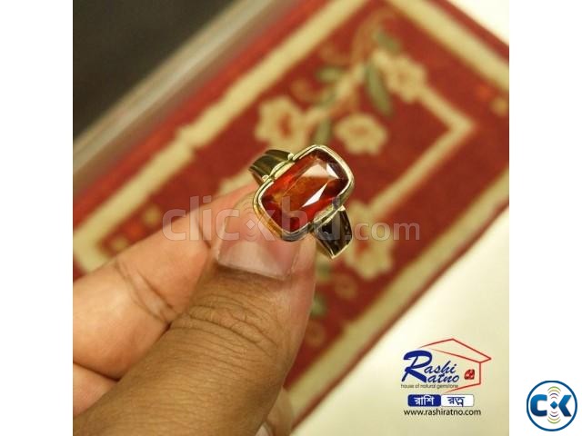 Srilankan Gomed Stone Ring শ্রীলঙ্কান গোমেদ পাথর large image 0