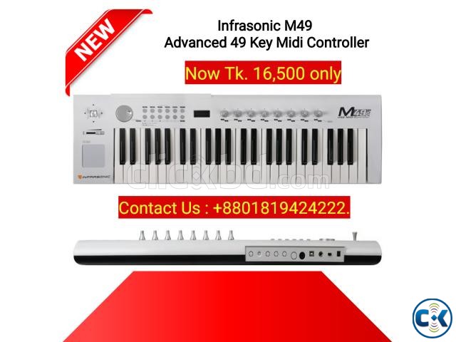 Infrasonic M49 Advanced 49 Key Midi Controller. large image 0