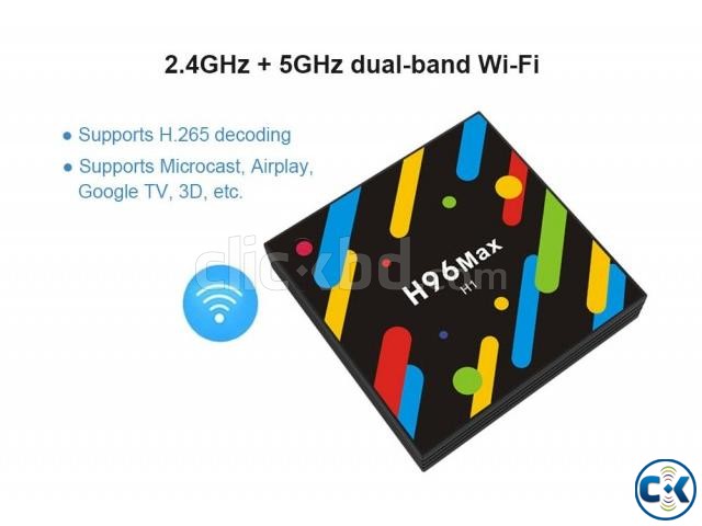 Smart TV Box H96 Max 4K Android 7.1 Hexa Core 4GB RAM large image 0