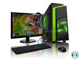 Desktop PC Core i5 250GB HDD 4GB RAM 17 Inch Monitor