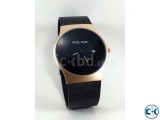 POLICE BLACK GOLD SAFER BELT ULTRA SLIM WATCH