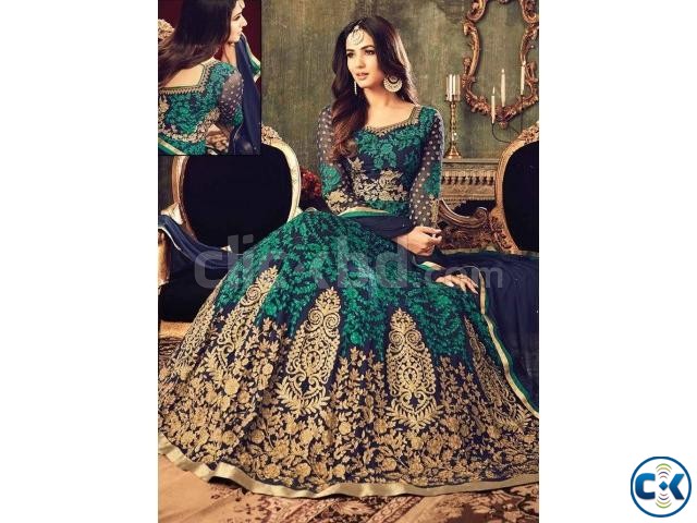 georgette with embroidery work salwar kameez suit maisha 032 large image 0