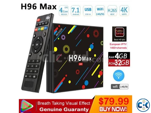 H96 MAX H1 Quad Core 4GB 32GB Android 7.1 TV Box large image 0
