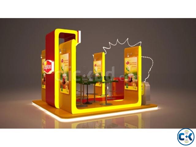 Exhibition Stall Fabrication Kiosk Pavilion Trade Fair Stall | ClickBD large image 0