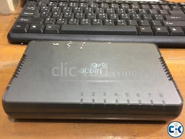 3com 8 port giga switch large image 0