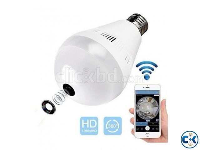 Light Bulb Wifi Camera Panoramic 360 Degree large image 0