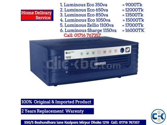 Luminous Zellio 1100va IPS Imported for Sell large image 0