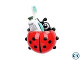 Plastic Toothbrush Holder - Red and Black