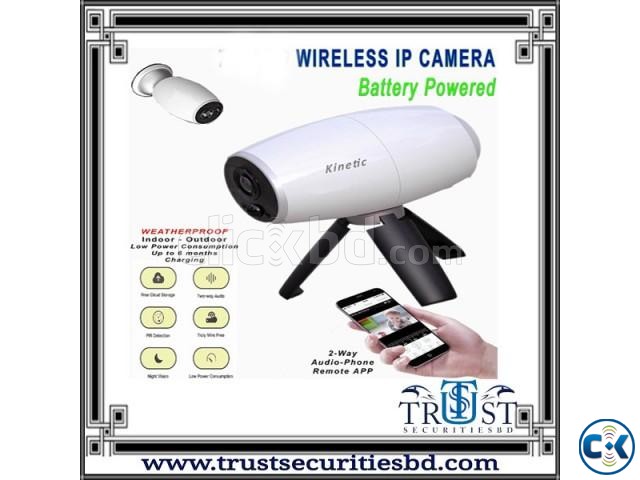 Wireless Battery Backup 2MP WiFi IP Camera large image 0