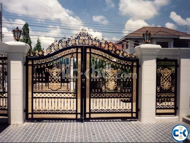 SS MS Steel Metal Engineering Workshop Gate Make Steel Pipe large image 0