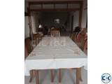 dining table with six chairs