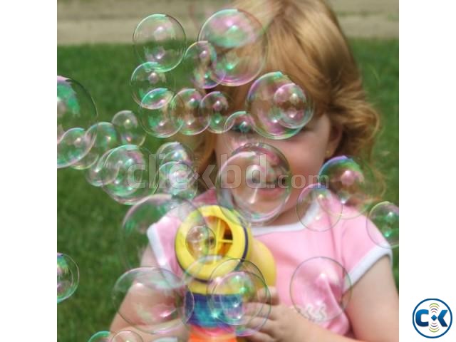 Electric LED Bubble Gun Automatic toy large image 0