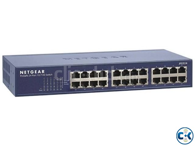 NETGEAR 24-Port Fast Ethernet Unmanaged Switch Rackmount F large image 0