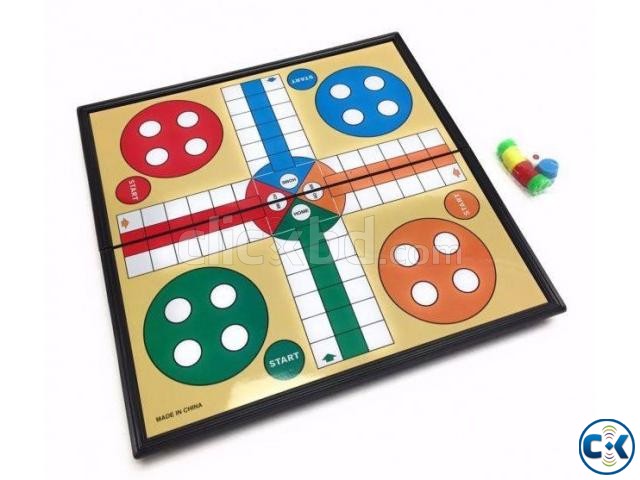 Brain Game Ludo Magnetic Medium - Multicolour large image 0