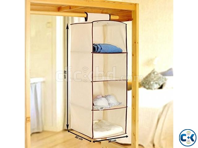 Hanging Storage Wardrobe Closet Storage Organizer 4 Layer large image 0