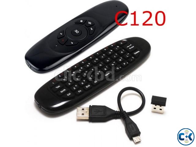 C120 2.4GHz Mini Wireless Air Mouse with Keyboard large image 0