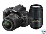 Nikon D5200 DSLR 24.1 MP With 18-55mm Lens