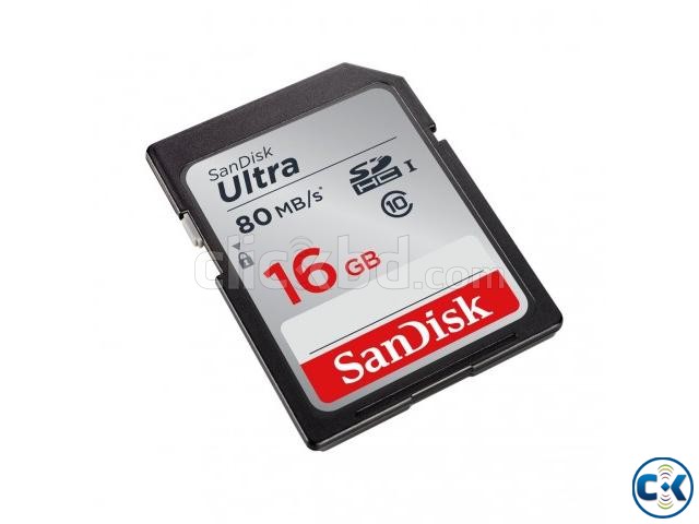 SanDisk 16GB Ultra SDHC SDXC Memory Card 80MB s large image 0