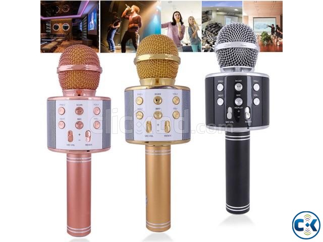 Wster WS-858 Wireless Handheld Bluetooth Karaoke Microphone large image 0