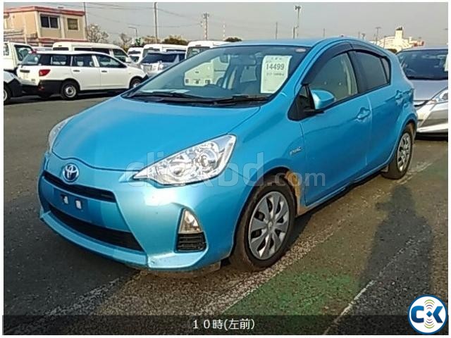 TOYOTA AQUA S HYBRID SKY BLUE 2013 large image 0