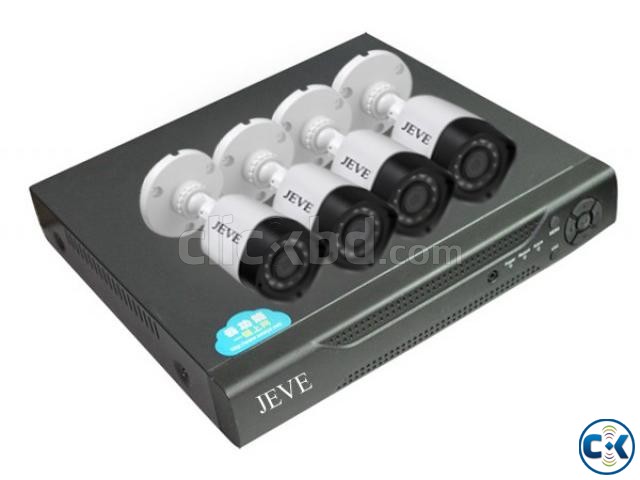 CCTV Package 4 Channel DVR 4 Pcs Camera 1 Mega 500 GB HDD large image 0